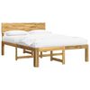 vidaXL Cadre de lit double avec t&ecirc;te de lit ROSTOCK Blanc 135 x 190 cm