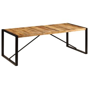 vidaXL Table &agrave; manger 220x100x75 cm Bois de manguier massif