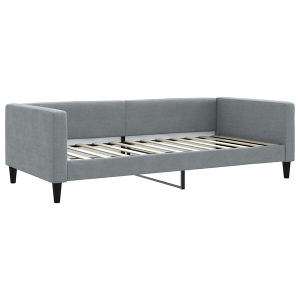 vidaXL Lit de repos gris clair 100x200 cm tissu