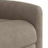 vidaXL Fauteuil inclinable de massage taupe tissu microfibre