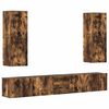 vidaXL Ensemble de meubles TV 5 pcs Ch&ecirc;ne fum&eacute; Bois d'ing&eacute;nierie