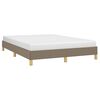 vidaXL Cadre de lit sans matelas taupe 140x190 cm tissu