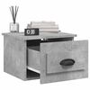 vidaXL Tables de chevet murales 2 pcs gris b&eacute;ton 41,5x36x28 cm