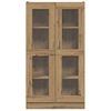vidaXL Buffet haut Ch&ecirc;ne artisanal 82,5x30,5x150 cm Bois d'ing&eacute;nierie
