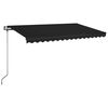 vidaXL Auvent r&eacute;tractable automatique 400x350 cm Anthracite
