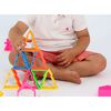 dëna Ensemble de jouets en silicone Maisons et arbres Neon 54 pcs