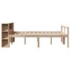 vidaXL Lit biblioth&egrave;que sans matelas 140x190 cm bois de pin massif
