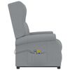 vidaXL Fauteuil de massage inclinable Gris clair Tissu