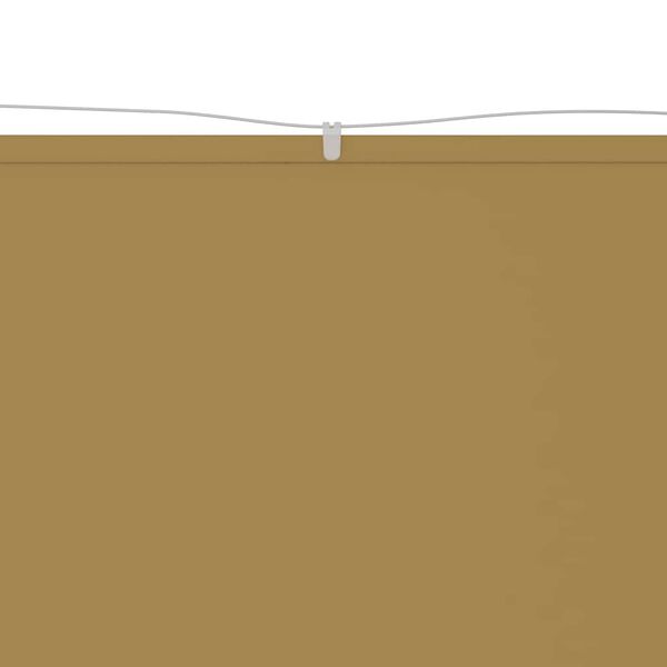 vidaXL Auvent vertical Beige 60x600 cm Tissu oxford