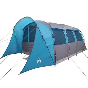 vidaXL Tente familiale avec toit Bleu et gris 576 x 325 x 213 cm