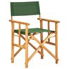 vidaXL Chaise de metteur en sc&egrave;ne bois massif d'acacia vert