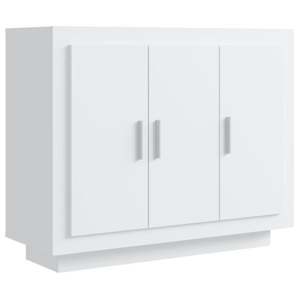 vidaXL Buffet blanc 92x35x75 cm bois d&rsquo;ing&eacute;nierie