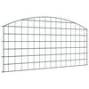 vidaXL Ensemble de cl&ocirc;ture de jardin 5 pc 100 x 50 cm Acier Vert
