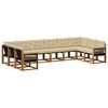 vidaXL Ensemble de canap&eacute;s d'ext&eacute;rieur 10 pc Naturel et Beige