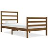 vidaXL Cadre de lit sans matelas marron miel 75x190 cm bois pin massif