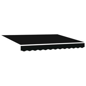 vidaXL Auvent r&eacute;tractable Noir 300 x 250 cm Polyester et Aluminium