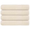 vidaXL Serviettes FROGN 4 pcs cr&egrave;me 100x200 cm 360 g/m&sup2;