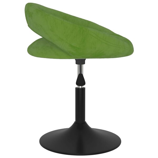 vidaXL Tabouret de bar Vert clair Velours
