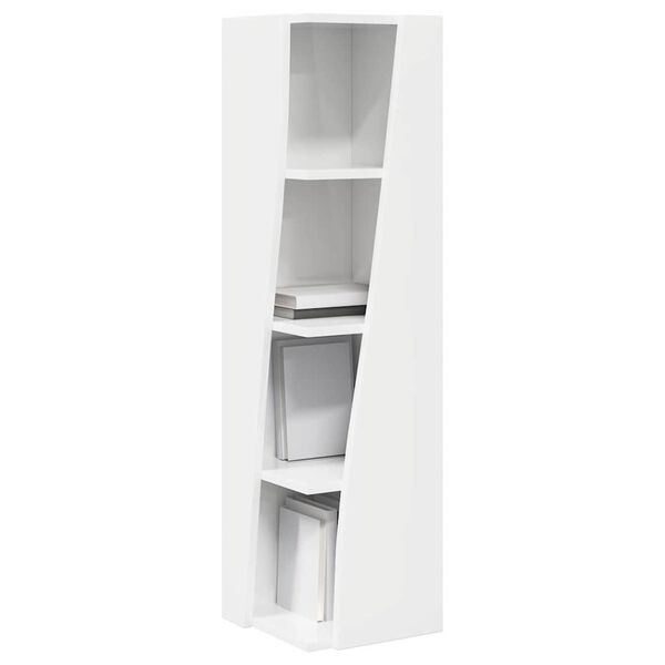 vidaXL Meuble d'angle Blanc 27,5x27x102cm Bois d'ingénierie