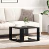 vidaXL Table basse Ch&ecirc;ne noir 51,5 x 51,5 x 30 cm Bois d'ing&eacute;nierie
