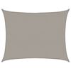 vidaXL Voile d'ombrage 160 g/m&sup2; rectangulaire gris clair 6x7 m PEHD
