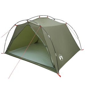 vidaXL Tente tunnel 4 personne Vert olive
