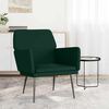 vidaXL Fauteuil Vert fonc&eacute; 62x79x79 cm Velours
