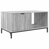 vidaXL Table basse Gris Sonoma 90 x 49 x 46 cm Bois d'ing&eacute;nierie