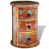 vidaXL Armoire avec 3 tiroirs Bois de r&eacute;cup&eacute;ration massif