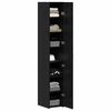 vidaXL Haut Armoire Chêne noir 30 x 42.5 x 185 cm Bois d'ingénierie