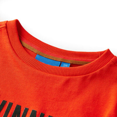 T-shirt pour enfants à manches longues orange vif 92