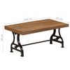 vidaXL Table basse Bois de r&eacute;cup&eacute;ration massif 100x60x40 cm
