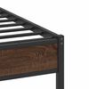 vidaXL Cadre de lit sans matelas ch&ecirc;ne marron 90x200cm bois ing&eacute;nierie