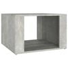 vidaXL Table de chevet Gris b&eacute;ton 57x55x36 cm Bois d'ing&eacute;nierie