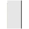 vidaXL Armoire suspendue "Lyon" Noir brillant 80x31x60 cm