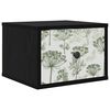 vidaXL Cabinet de chevet mural GOTHA Ch&ecirc;ne noir 36 x 33 x 25 cm