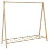 vidaXL Porte-v&ecirc;tement avec &eacute;tag&egrave;res 106x34x102 cm bambou