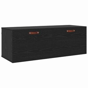 vidaXL Armoire Murale 100 x 36,5 x 35 cm Bois d'ing&eacute;nierie Ch&ecirc;ne noir
