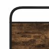 vidaXL Cadre de lit sans matelas 120x200 cm ch&ecirc;ne fum&eacute; bois ing&eacute;nierie