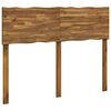 vidaXL T&ecirc;te de lit en bois brut ROSTOCK Naturel 140 cm
