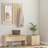 vidaXL Ensemble de meubles de couloir Chêne Sonoma Bois d'ingénierie