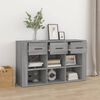 vidaXL Buffet Sonoma gris 100x30x59,5 cm Bois d'ing&eacute;nierie