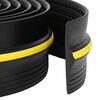 vidaXL Joint de sol de garage Noir et Jaune 12 x 90 mm 6 m PVC