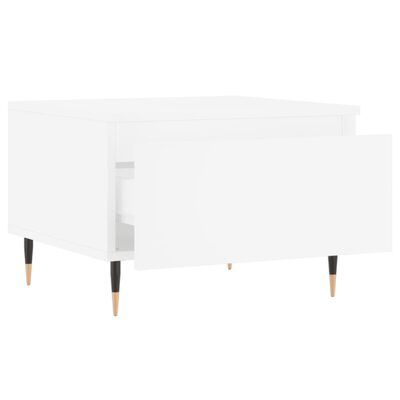 vidaXL Tables basses 2 pcs blanc 50x46x35 cm bois d'ingénierie