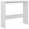vidaXL Table de bar avec 2 dessus de table Blanc 130x40x120 cm
