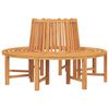 vidaXL Bancs circulaires lot de 2 demi-rond &Oslash;160 cm bois massif teck