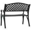 vidaXL Banc de jardin 102 cm aluminium coul&eacute; noir