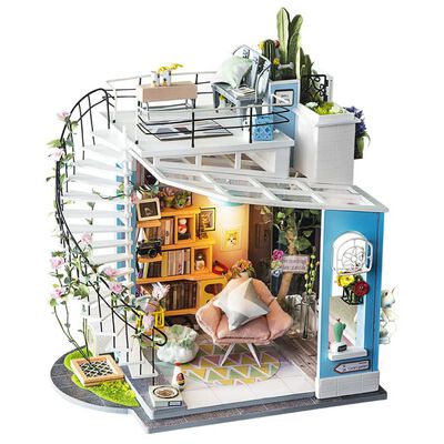 Robotime Kit miniature de bricolage Dora's Loft avec lumière LED