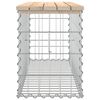 vidaXL Banc de jardin design de gabion 103x31,5x42 bois massif de pin