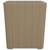 vidaXL Table de jardin avec couvercle amovible marron polypropyl&egrave;ne